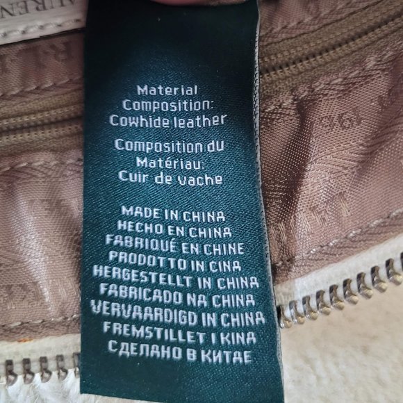 RLL Black and White Leather Cross Body Polo Ralph Lauren - Picture 8 of 13